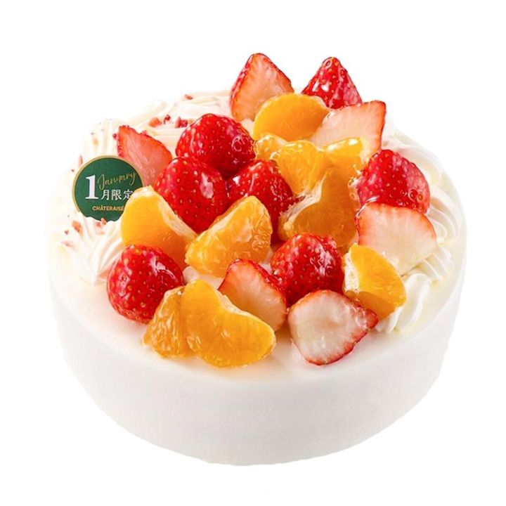 シャトレーゼの【1月限定】長崎県産みかんと苺のデコレーション 17cmのビジュアル