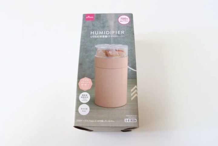 ダイソーのUSB式加湿器 アロマストーンのパッケージ