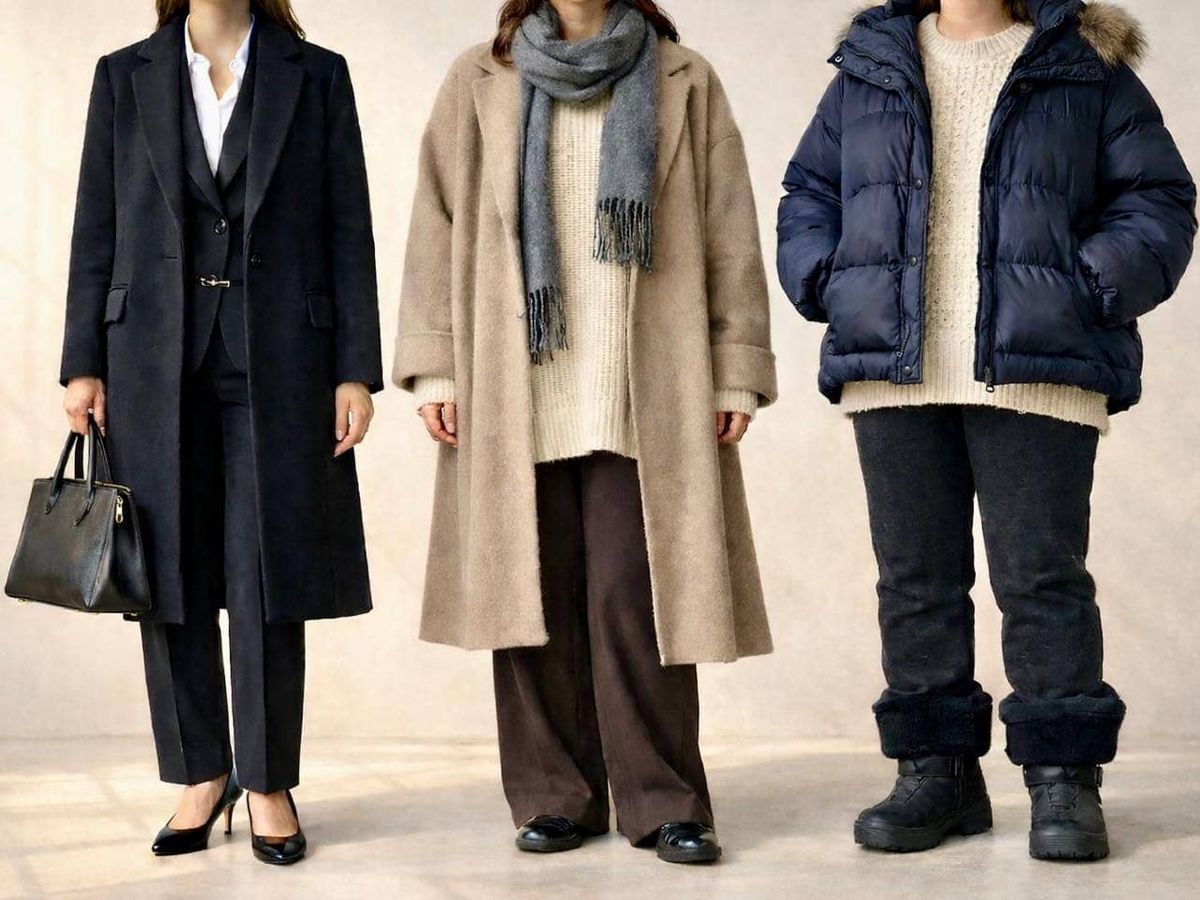 おしゃれのつもりが“おば見え”に？年始に避けたい『時代遅れのアウターコーデ』3選 | TRILL【トリル】