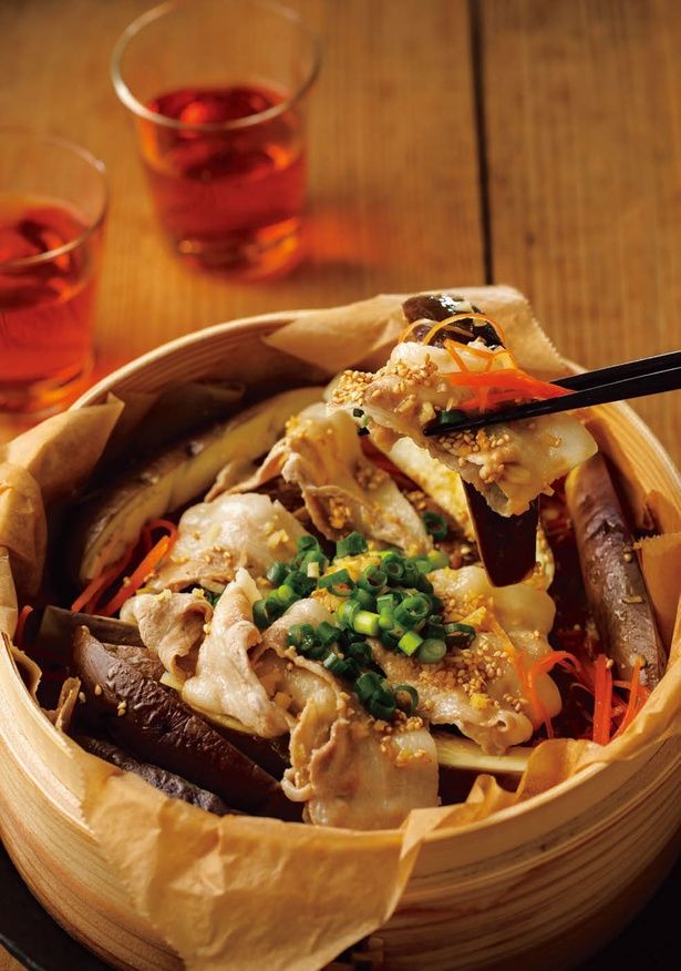 「なすと豚肉の中華蒸し」 （C）らむ／ワニブックス