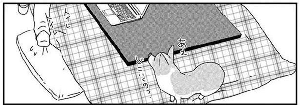 飼い主が席を立つと？その場所を必ず陣取るうちのワンコ (C)らくだ／KADOKAWA