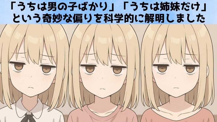 子どもの性別は「偶然」じゃなかった──母親ごとの偏りを発見