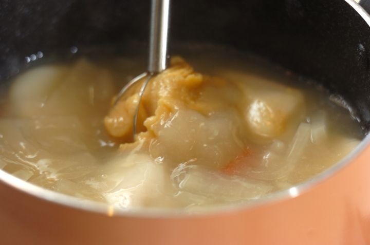 白みそのお雑煮の作り方2