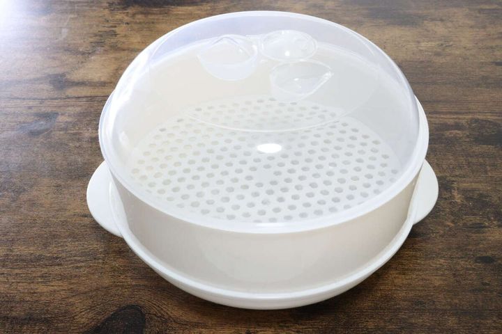 1段電子レンジ蒸し器 ダイソー 調理グッズ