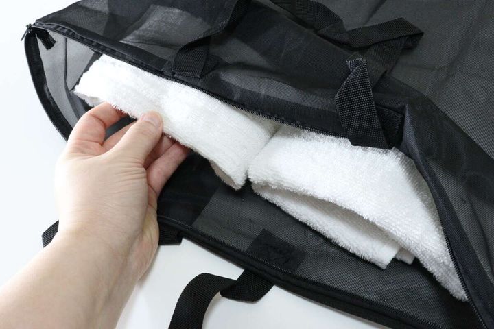 そのまま洗えるトラベルセミワイドバッグ 収納力