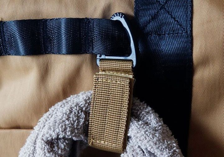 ダイソー カラビナストラップ（三角カン面ファスナー）