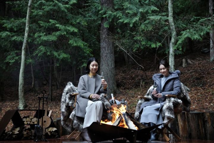 【星のや富士】焚火を囲む「開運のひととき」