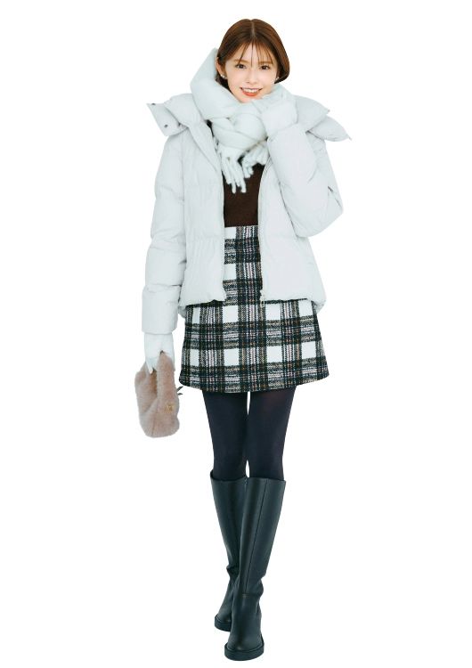 冬映えする白に頼ってウォーミーな愛らしさをアピ