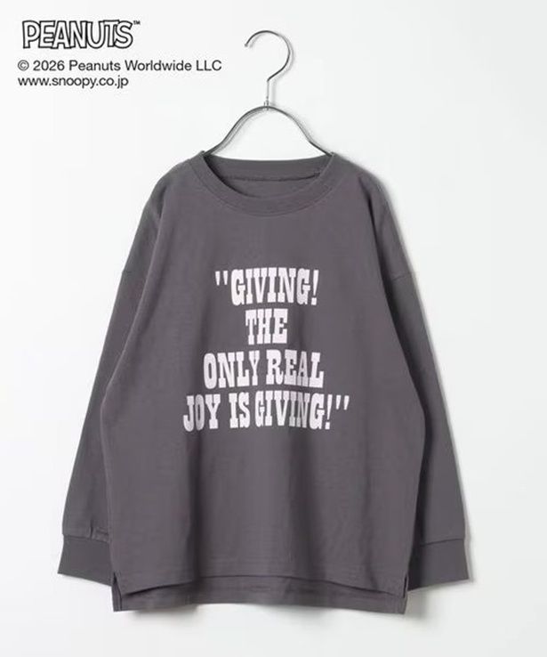 「ヘビロッTEEプリント長袖T/キッズ(チャコール)」(2990円) 