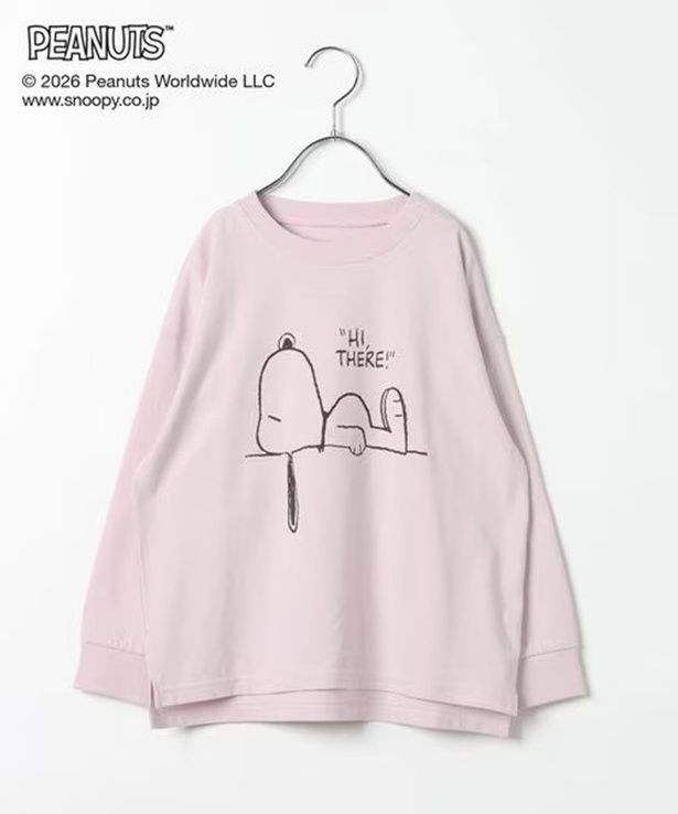 「ヘビロッTEEプリント長袖T/キッズ(ピンク)」(2990円) 