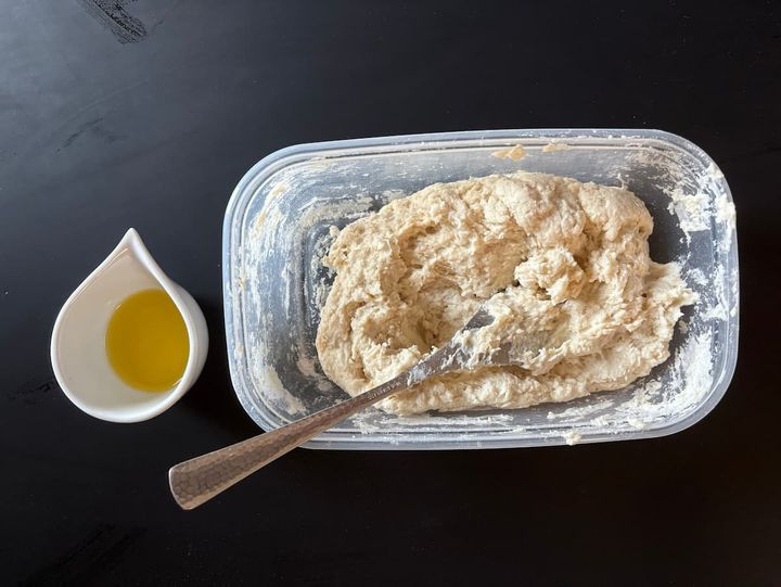 ミルクちぎり混ぜる