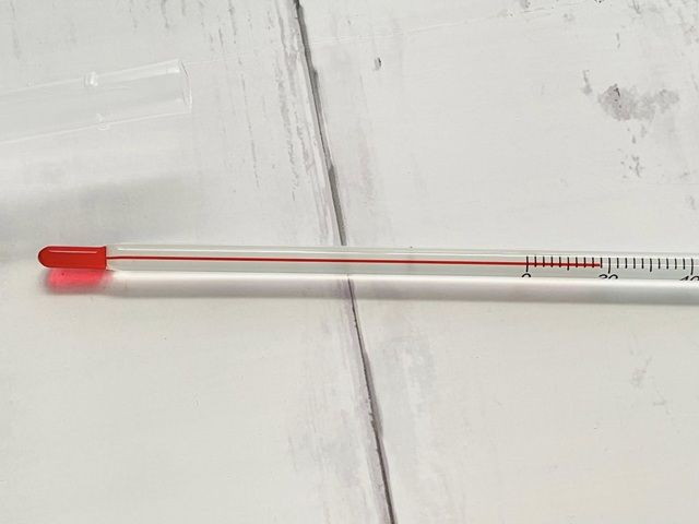 ダイソー 料理用温度計 アナログでも温度がパッと読み取れる