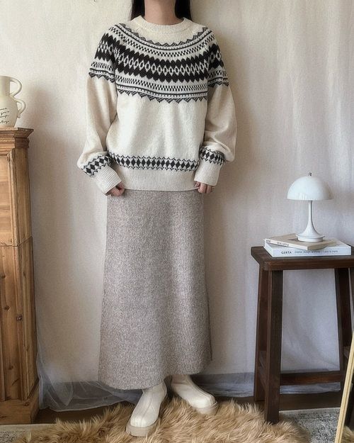 しまむらのニットプルオーバー10