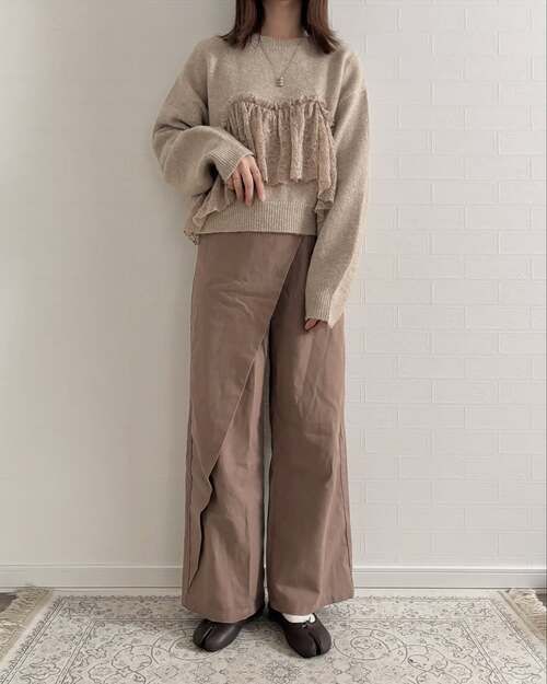 しまむらのニットプルオーバー6