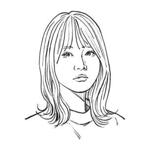 山崎怜奈イラスト