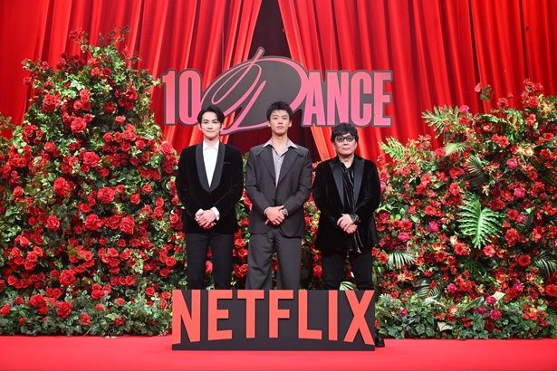  Netflixイベントに登壇した町田啓太さん、竹内涼真さん、大友啓史監督