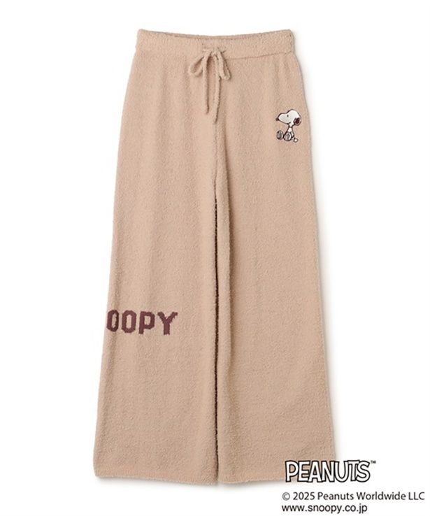 「【PEANUTS/ピーナッツ】SNOOPYもこもこルームウェアロングパンツ」(5489円)※ピンク