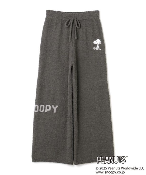 「【PEANUTS/ピーナッツ】SNOOPYもこもこルームウェアロングパンツ」(5489円)※グレー