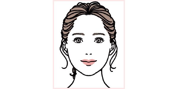 平行眉（かわいい印象）