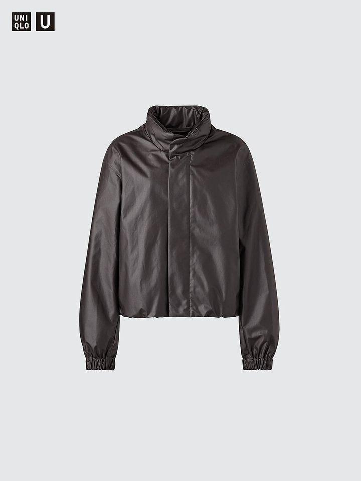 ユニクロのコーティングショートブルゾン