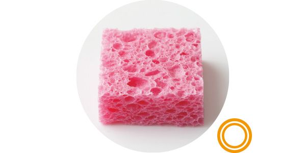 09：ルルルン 均一な高さにふくらんでいる。とろみのある液にもかかわらずしっかりしみこみ、ふっくらしている。評価：二重丸