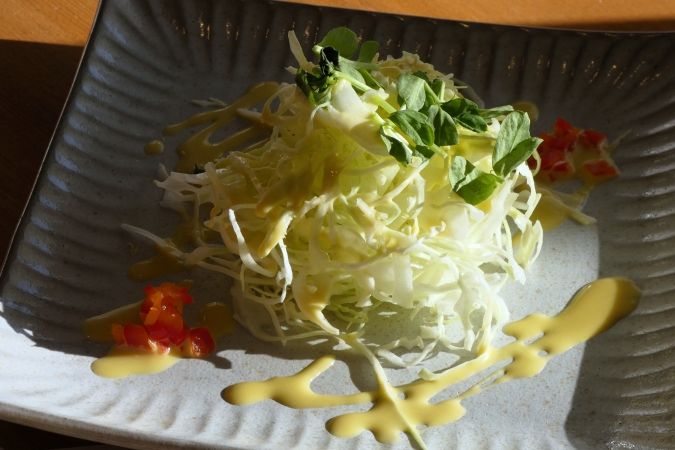 連歌屋珈琲 開運ランチ サラダ