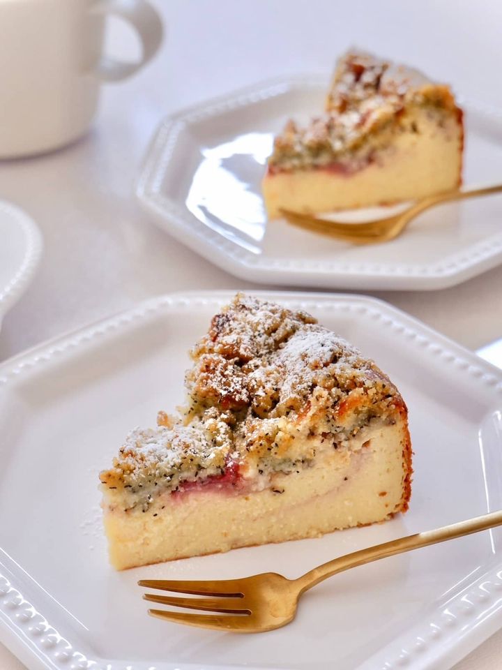 いちごと紅茶のクランブルチーズ