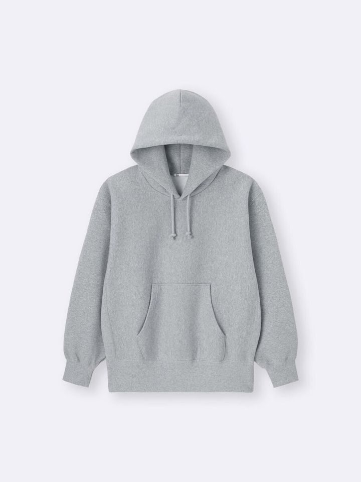 gu大人女性おすすめセットアップヘビーウェイトスウェットパーカ