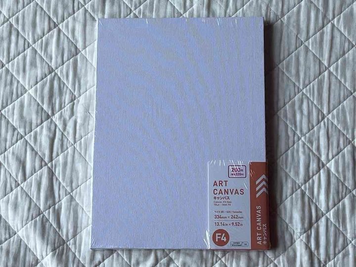 ダイソーの「キャンバス（F4サイズ）」は220円（税込）でお得感バツグン