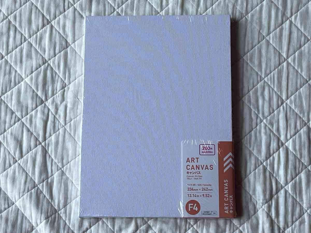 ダイソーの220円キャンバスで油絵デビュー