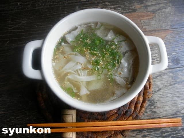 「餃子の皮ヌードル」レシピ