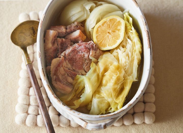 【塩豚のレモンポトフ】じっくりと煮込んだ塩豚で食卓を温かく