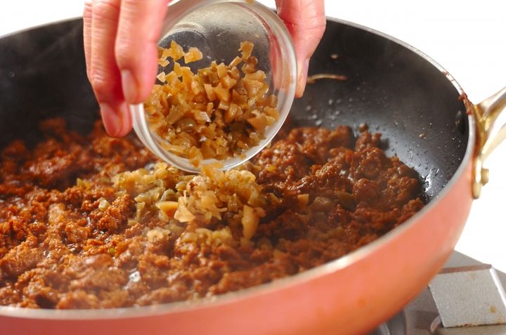 中華風そぼろ丼の作り方2