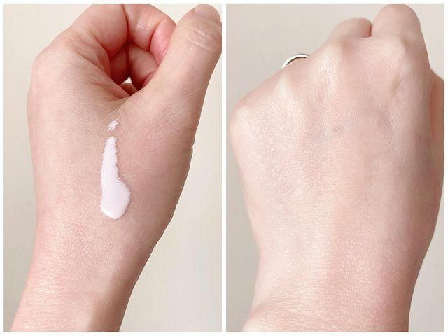 セザンヌの皮脂テカリ防止下地を手に出したところ