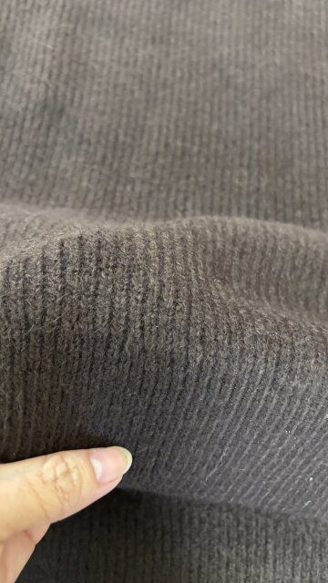 GUパフニットオーバーサイズチュニックQの生地感