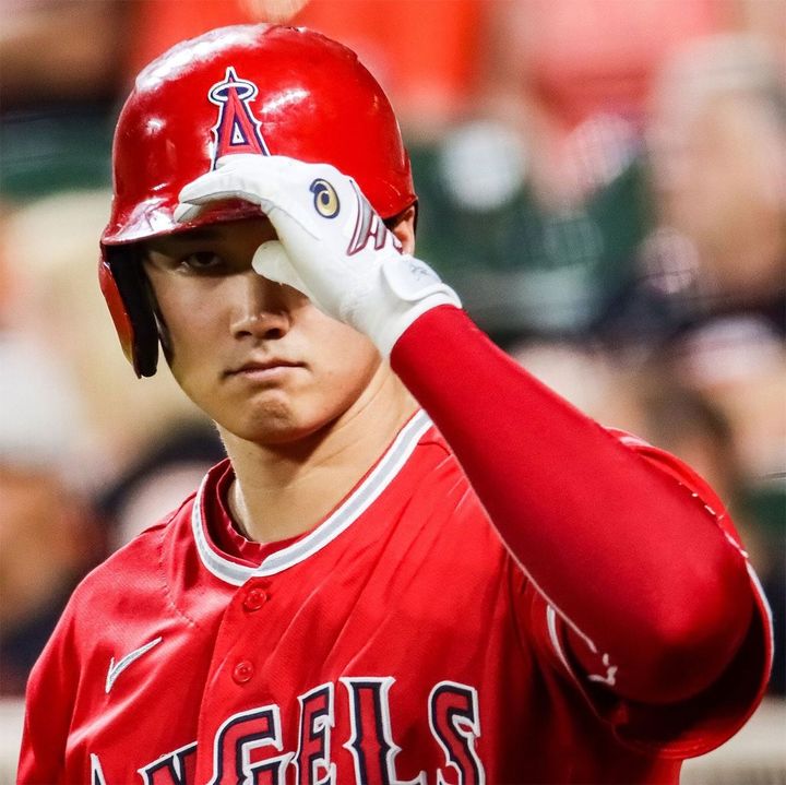 ロサンゼルス・エンゼルス時代の大谷翔平（2022年7月8日）