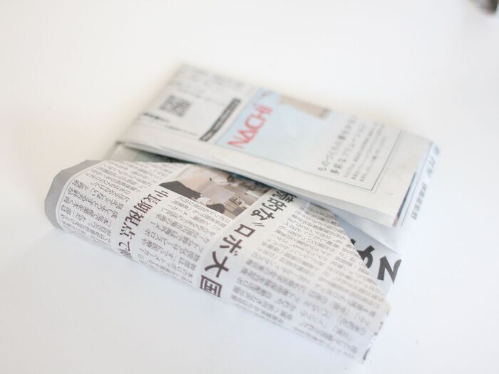 ビニール袋の代わりに「新聞紙」！？わが家ではストックするほど活躍中です♪