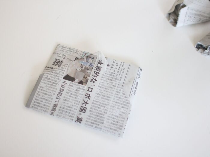 ビニール袋の代わりに「新聞紙」！？わが家ではストックするほど活躍中です♪
