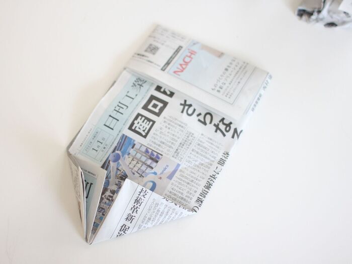ビニール袋の代わりに「新聞紙」！？わが家ではストックするほど活躍中です♪