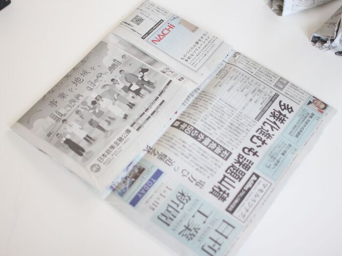 ビニール袋の代わりに「新聞紙」！？わが家ではストックするほど活躍中です♪