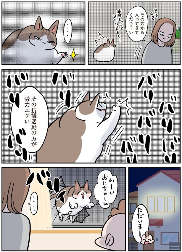 その穴から入ってきてくださーい (C)こばん／KADOKAWA