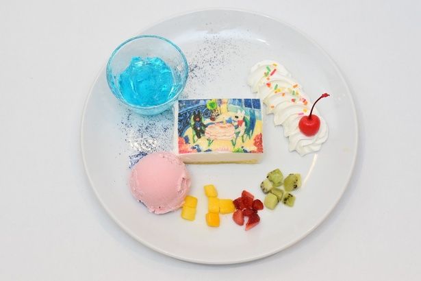 「リサとガスパール25周年ケーキプレート」(1650円)