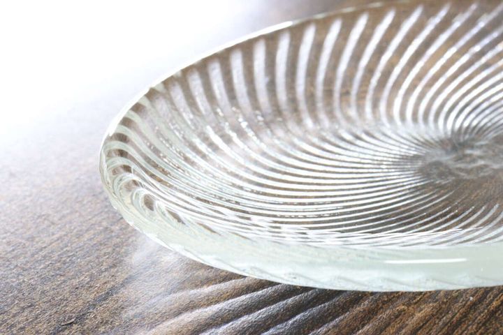 セリア ガラス 皿 美しい