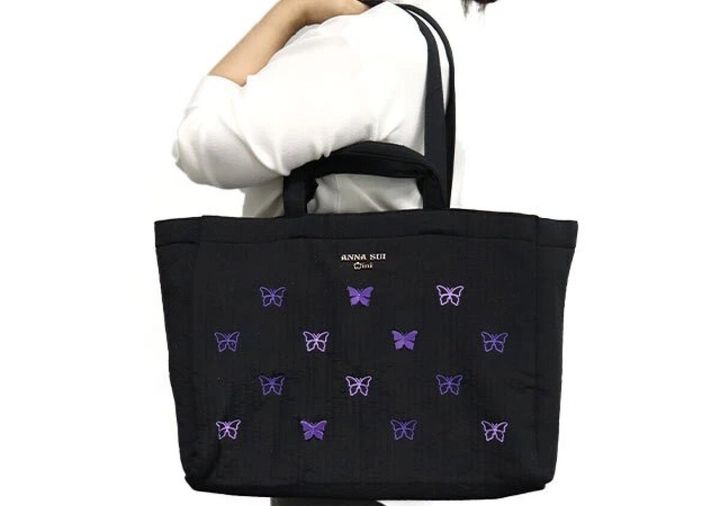ANNA SUI mini 刺繍トートバッグBOOK肩掛け