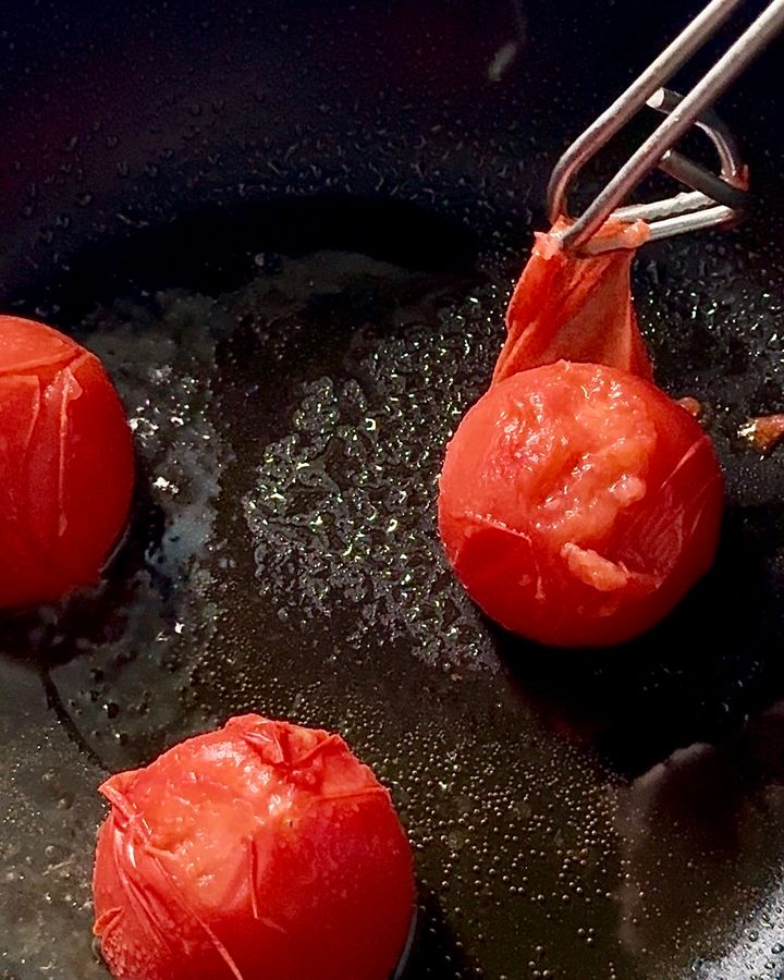 トマトの皮むき