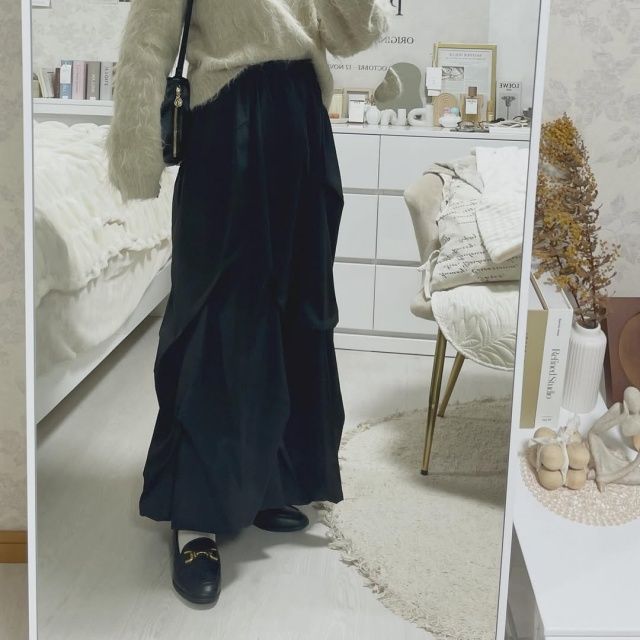 しまむら「タックコクーンスカート」