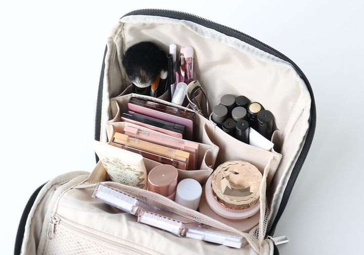 BRILMY [ブリルミー] 中身が見えて時短がかなうズボラに優しいスタンドポーチ立てる収納