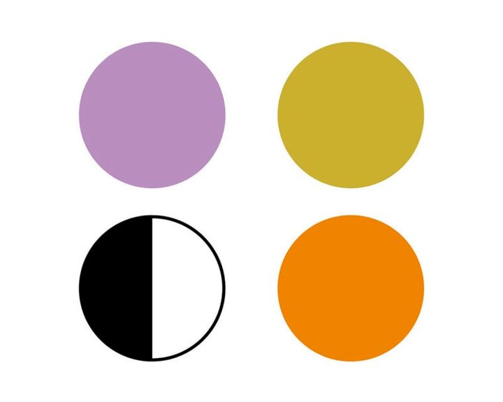 ラッキーカラー 紫・ゴールド・白黒・オレンジ