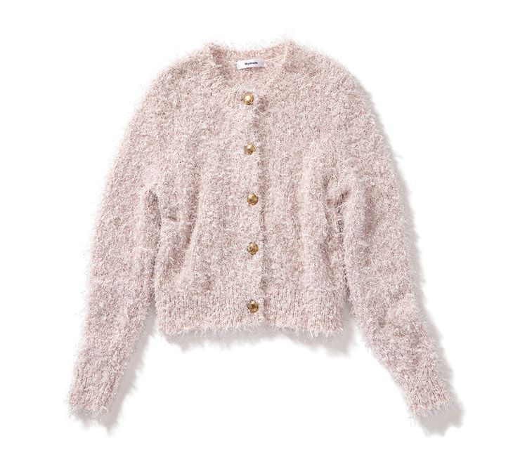 フェザーカーディガン