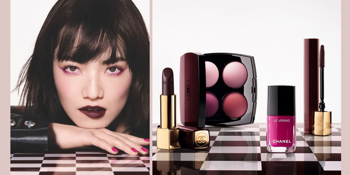 シャネル」のアイコニックカラー“ ルージュ ヌワール”を小松菜奈が